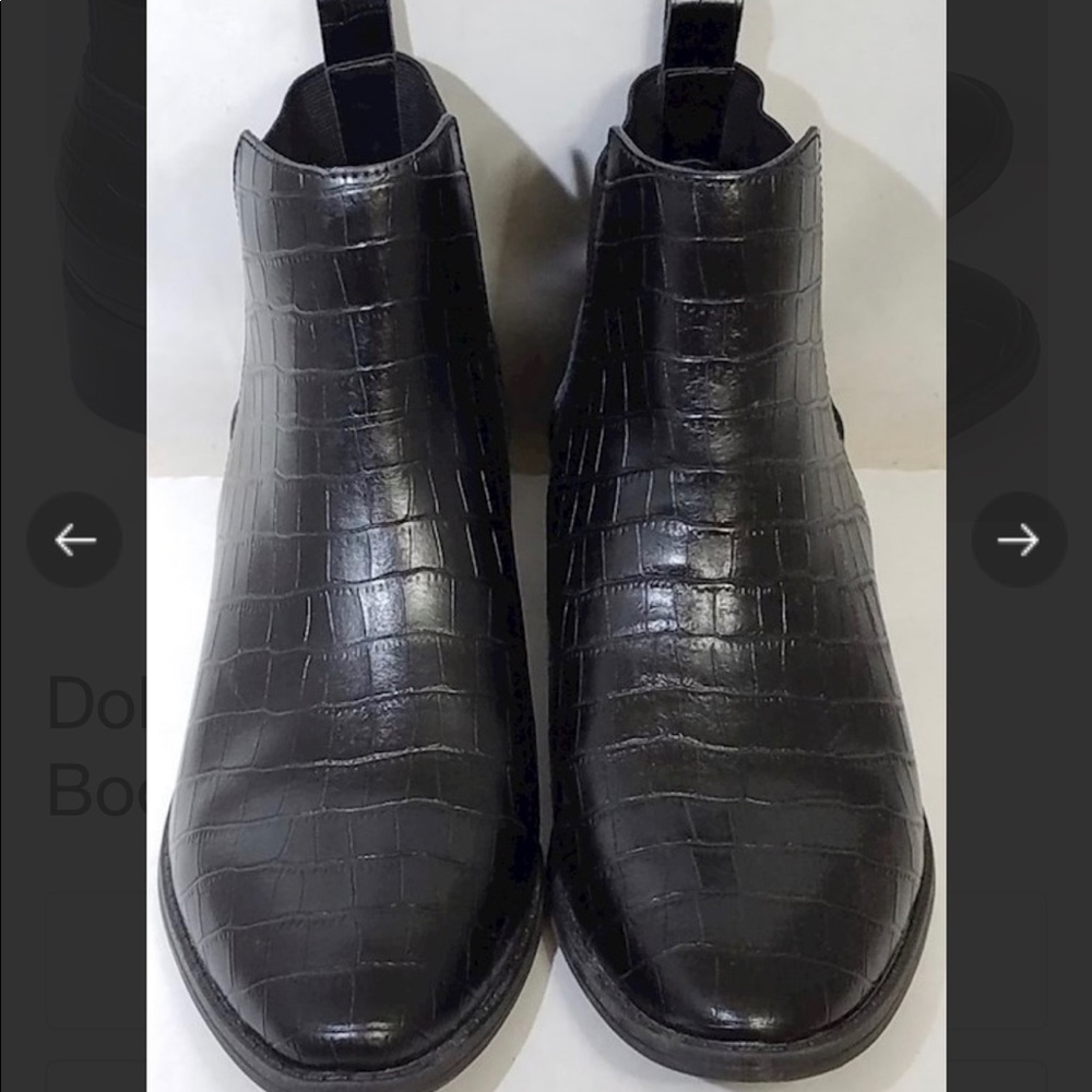 Dolce Vita Black Leather Booties